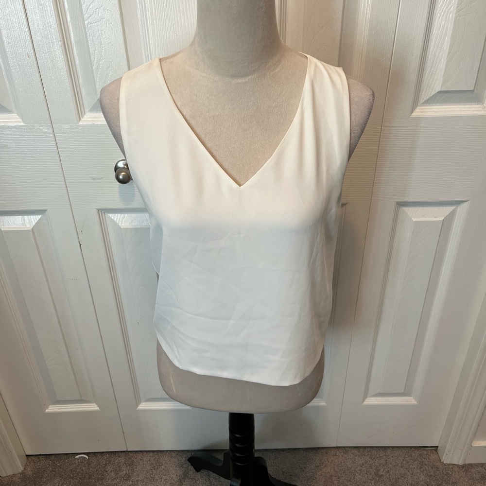 Babaton from Aritizia size S Elegant White Sleeveless Top - Picture 2 of 15